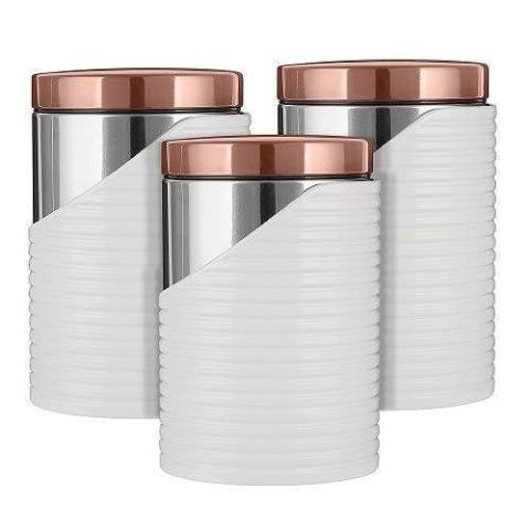 Tower | Linear Set Of 3 Storage Stainless Steel- (N)