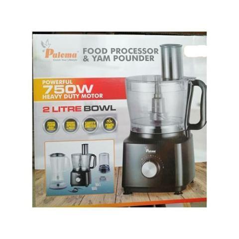 Paloma White FOOD PROCESSOR AND YAM POUNDER- HEAVY DUTY -750W