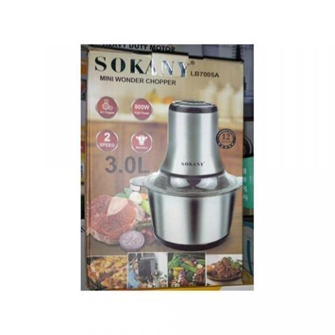 SOKANY Electric Food Processor Yam Pounder And Meat Grinder 3L