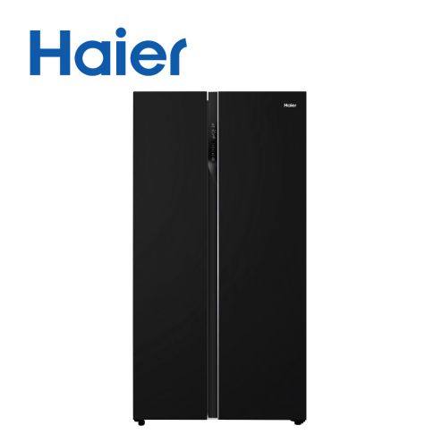 Haier Thermocool Refrigerator FFREE HRF-619SI black Side By Side Glass Series