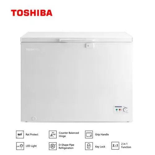 Toshiba Freezer | Toshiba Chest Freezer 198L Single Door R600a White Colour- CR-A198U