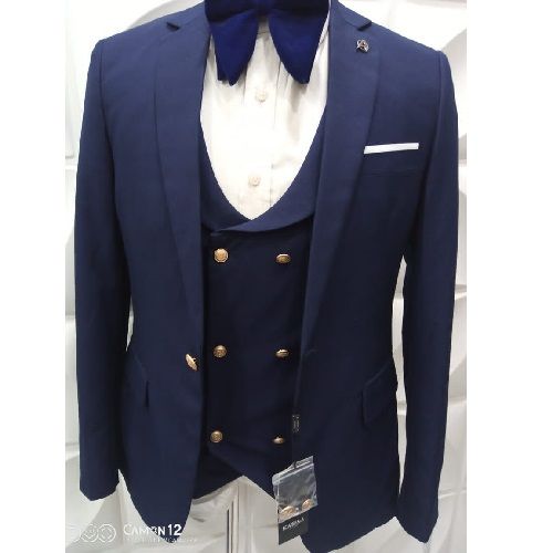 NAVY BLUE SUIT WITH ONE BUTTON SUIT | AVAILABLE IN ALL SIZES (MADU) (N)