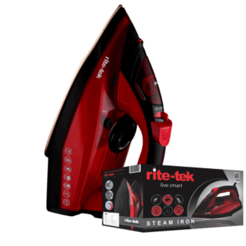 Rite-tek Steam Iron ST-599|2200 watts|1.8 metre power cord length (DE)