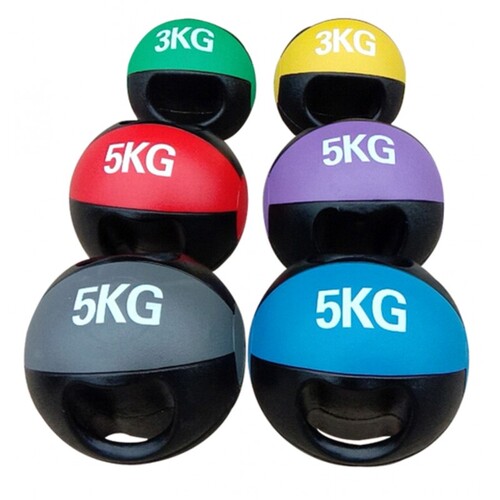 LITE FITNESS | MDK0753-5 MEDICINE BALLS WITH HANDLES 5kg