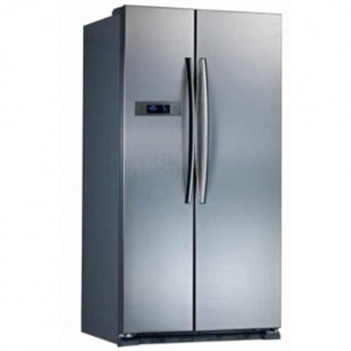 Midea HC-689WEN Side by Side Refrigerator 510 Litres |R600a|Silver With Handle