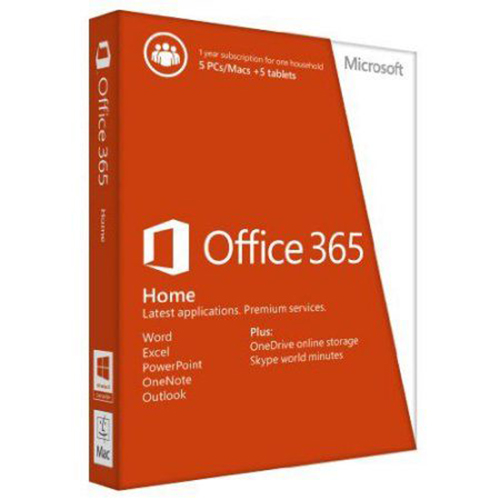 Microsoft OFFICE 365 Home English Subscr 1YR Africa Only