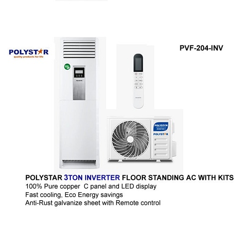  POLYSTAR 3 TON INVERTER FLOOR STANDING AIR CONDITIONER PVF-204INV