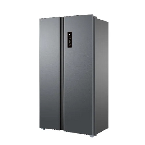 TCL REFRIGERATOR | 529 LITRE, SIDE BY SIDE, INVERTER NO FROST, ELECTRONIC CONTROL, AAT FRESH TECHNOLOGY, HUMIDITY CARE CRISPER, LED LIGHT, GLASS SHELF, BLACK GLASS - P520SBG