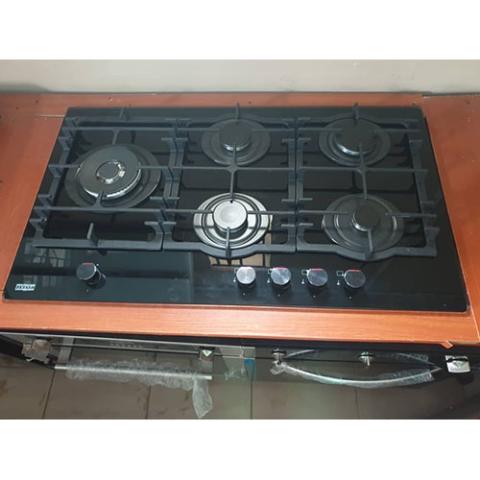 ZITALO ZB581L 90CM 5 BURNER BLACK GLASS COOKTOP