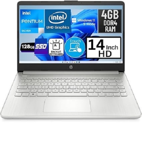 HP 14-FQ0734DS INTEL PENTIUM N5030 14" DISPLAY TOUCHSCREEN 256SSD/4GB RAM WINDOWS 11 (LWN)