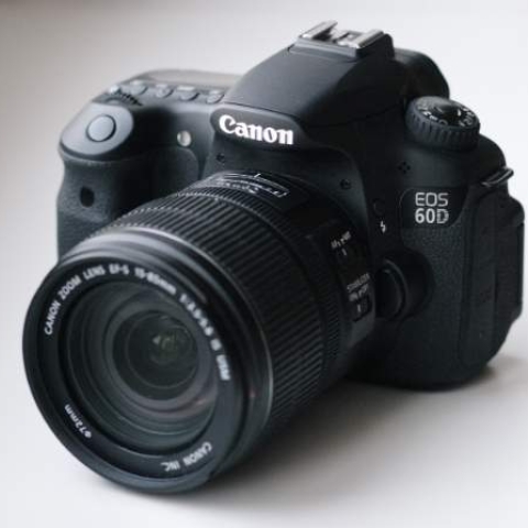 Canon Professional Digital SLR Camera EOS 60D with 18-55mm Lens (DAME) - Black
