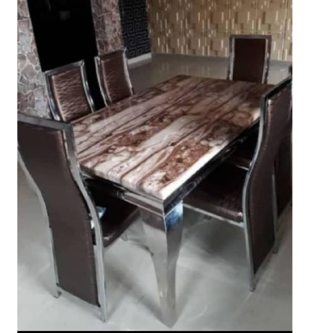 QUALITY DESIGNED ANIMAL LEG DINING TABLE WITH 6 CHAIRS - AVAILABLE (MOBIN) 