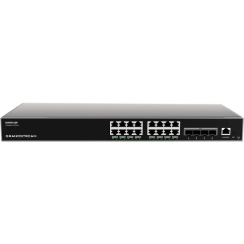 Grandstream GWN7812P 16 Port Gigabit Enterprise Layer 3 Managed PoE Network Switch