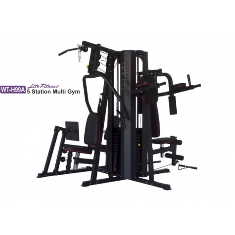 LITE FITNESS WT-H99A 5 STATION MULTI GYM-deluxe.com.ng
