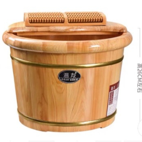 LITE FITNESS SOBFMB Wooden Foot Massage Bucket-deluxe.com.ng