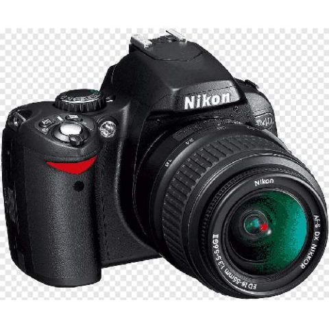 FEATURE: 6.1-megapixel CCD captures enough detail for photo-quality 14 x 19-inch prints Kit includes 3x 18-55mm f3.5-5.6G ED II AF-S DX Zoom-Nikkor lens 2.5-inch LCD with three display options; built-in flash and hot shoe Fast startup with instant shutter response; shoot at up to 2.5 frames per second Powered by one rechargeable Li-ion battery EN-EL9. Extraordinary Nikon image quality The D40’s high-resolution image quality is made possible by Nikon’s high-performance 6.1 megapixel Nikon DX format CCD imagi