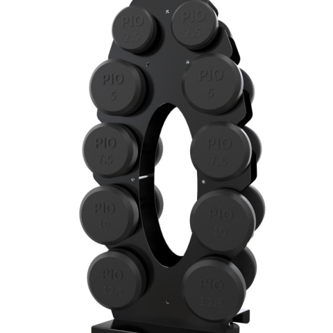 GateGold PL06 Oval Shaped Dumbbell Rack