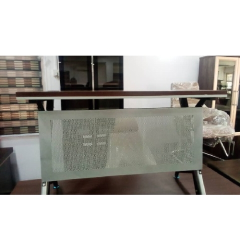 QUALITY DESIGNED 1.2 METERS BROWN & GRAY OFFICE TABLE - AVAILABLE (ARIN)