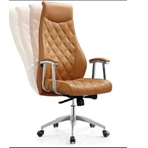 QUALITY DESIGNED LIGHT BROWN EXECUTIVE OFFICE CHAIR  - AVAILABLE (UGIN)