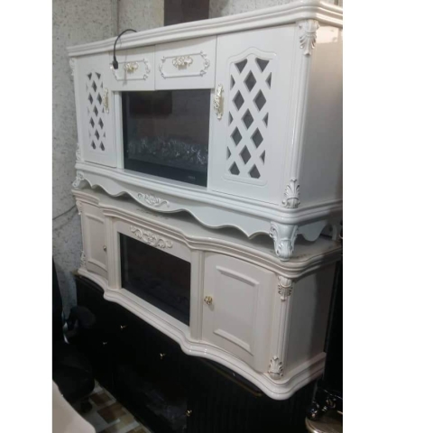 QUALITY DESIGNED WHITE TV CABINET - AVAILABLE (MOBIN