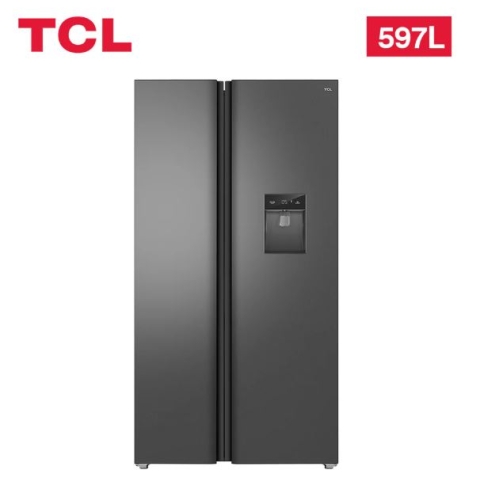 TCL SIDE BY SIDE FRIDGE 597L INVERTER SILVER P650SBS