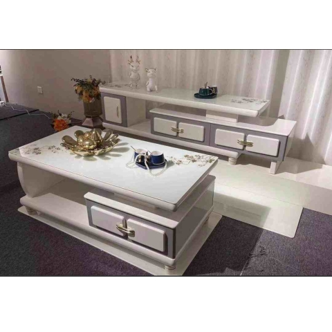 QUALITY TV STAND & DESIGED CENTER TABLE (OPIN)
