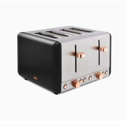 Tower | Cavaletto 4 Slice Toaster With Removable Crumb Tray - 1800W- (N)