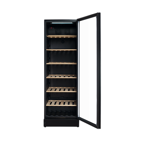 Vestfrost Display Refrigerator | WFG185 368 Litres Upright Built-In-Wine Chiller 197 Bottles Capacity - Black Finish