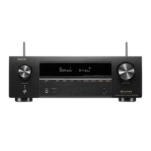 Denon AVR-X1700H 7.2 Channel AV Receiver - 80W/Channel, Advanced 8K HDMI Video w/ eARC, Full 3D Audio - Dolby Atmos, DTS:X, Wireless Streaming, Built-in HEOS, Amazon Alexa Voice Control