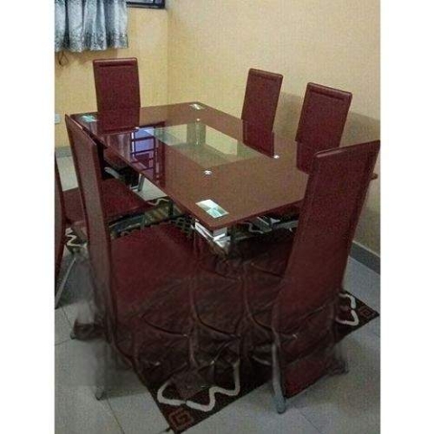 Exquisite Marble Dinning With 6 Chairs (V)