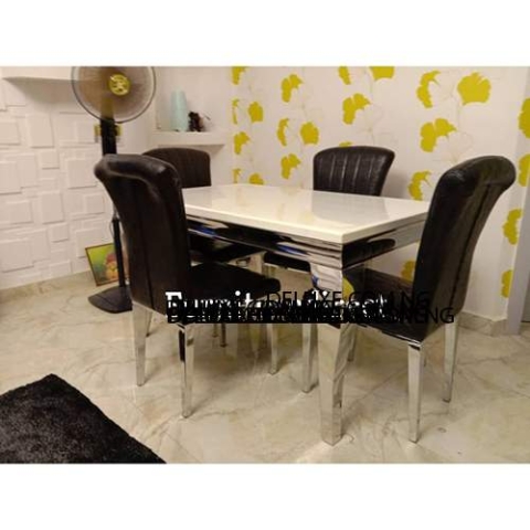 Magmun 6-Seater Marble Dining Furniture