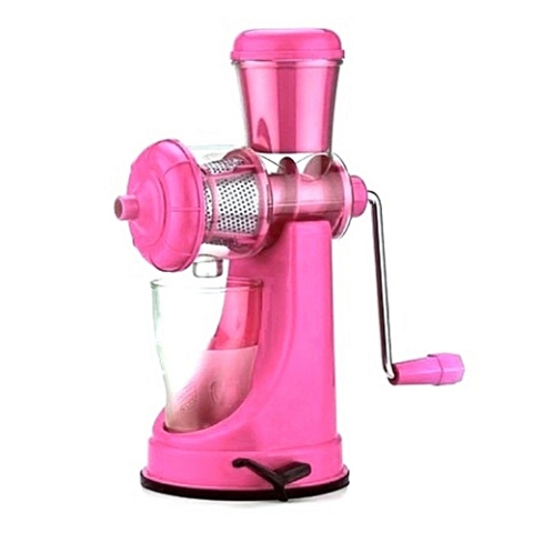 Happy Home Manual Fruits & Vegetable Juicer-Tomato Extractor-Pink