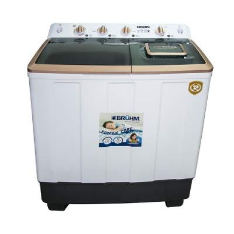 Bruhm Washing Machine |  BWT- 120H Semi-Automatic Top Loader Washing Machine 12 kg 