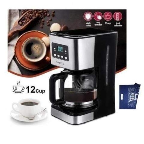 Sokany | Electric Coffee Maker- 12 Cups Coffee In One- (N)