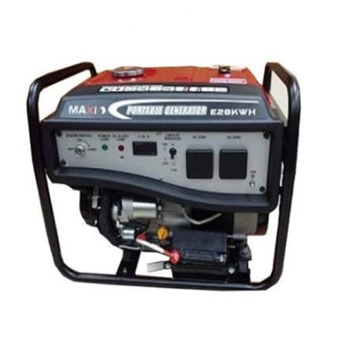 MAXI GENERATOR EK25|2KW|3.1 KVA | GASOLINE | BATTERY | OIL ALERT | 15L FUEL TANK | WHEELS | HANDLES