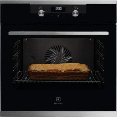 ELECTROLUX OVEN| 60CM OVEN, SORROUND CLOCK,AQUA CLEANING- KOFEH70X