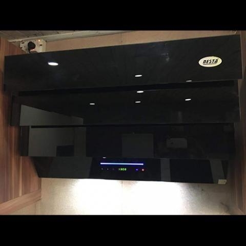 NESTA 90CM COOKER HOOD BLACK