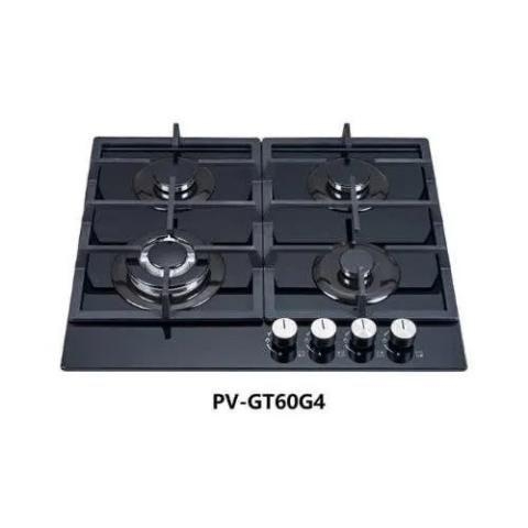 Polystar Gas Hob | PV-GT60G4 | with glass cooktop | 4 Burner