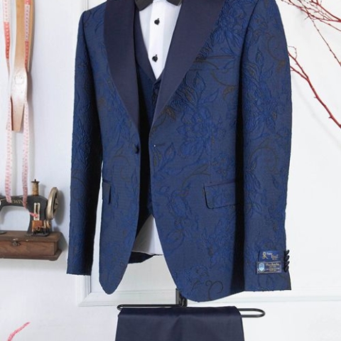 CONTEMPORARY STRIPE 3 PIECE MEN'S SUIT(AVAILABLE IN ALL SIZES)