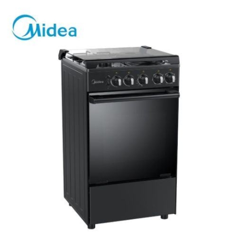 Midea 3 Gas 1 Electric Gas Cooker 20BMG4Q007-B, with Oven & Grill (Black)
