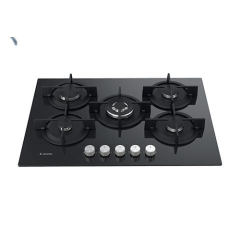 Ariston Hob Cooker | 72cm, Built-in Gas-On-Glass Hob – AGS72S/BK