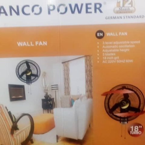BIANCO A-19 18 0X POWER WALL FAN