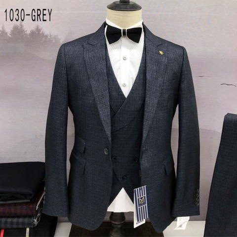 GREY TURKEY 3 PIECE SUIT WITH ONE BUTTON