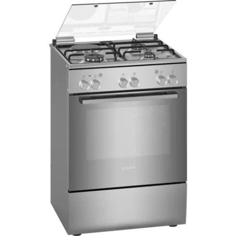 BOSCH HGA120F50S 60CM FREESTANDING 3 GAS 1 ELECTRIC EXTREME QUALITY STAINLESS STEEL GAS COOKER