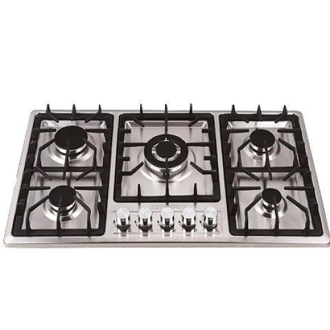 RESTPOINT 5 BURNERS BUILT-IN HOB COOKER WITH ANTI-DUST STAINLESS STEEL HIGH END - RC-HS4F