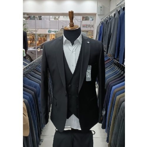 DARK GREY TURKEY SUIT WITH ONE BUTTON | AVAILABLE IN ALL SIZES (CHIFAS) (N)