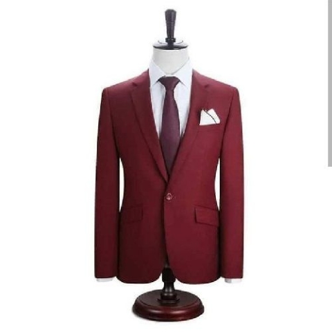 WINE COLOUR TURKEY SUIT WITH ONE BUTTON | AVAILABLE IN ALL SIZES (CHIFAS) (N)