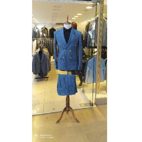 BLUE BREASTED TURKEY SUIT WITH GOLDEN BUTTONS | AVAILABLE IN ALL SIZES (DEFAS) (N) 