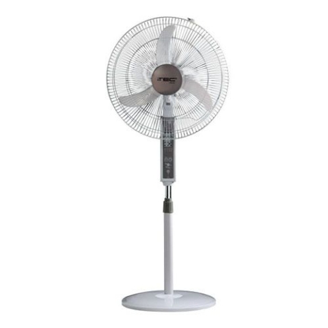 iTEC 16 Inch Rechargeable Solar Stand Fan