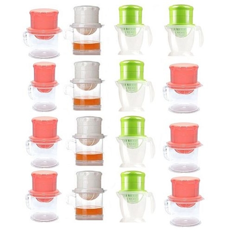 Lambano Souvenir (Pack Of 16) Manual Fruit Juicer 400ml – Multicolour